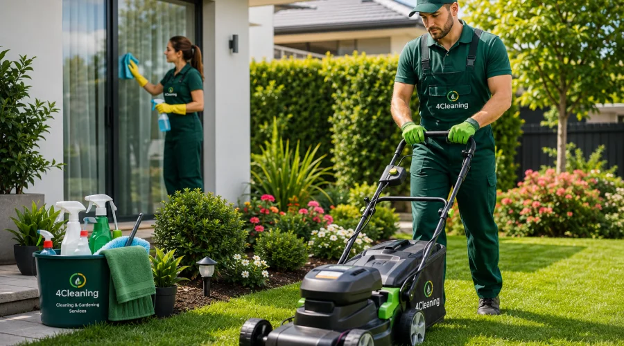 Commercial gardening and grounds maintenance.