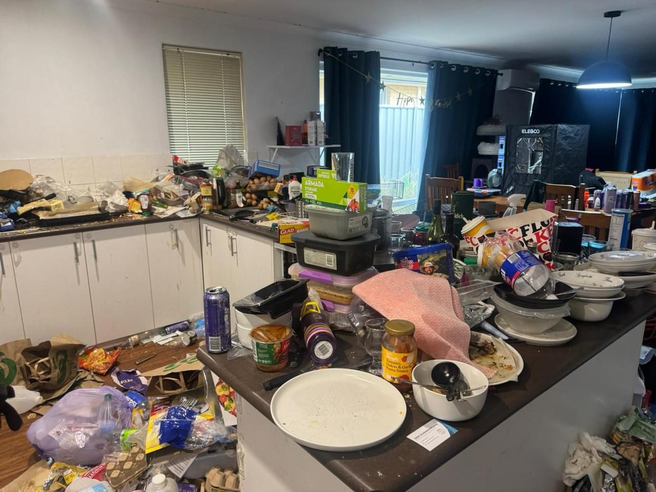 Kitchen Cleaning before