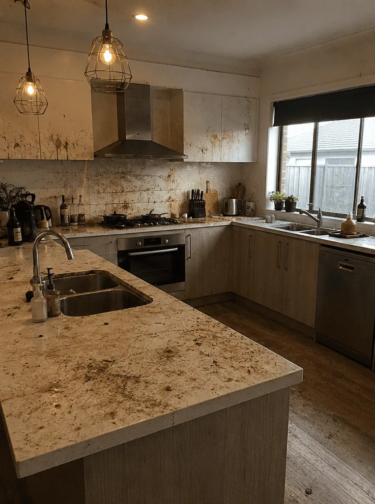 Kitchen Cleaning before