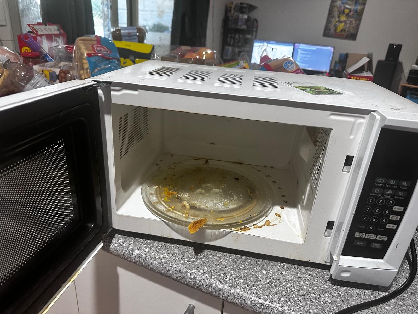 Microwave before