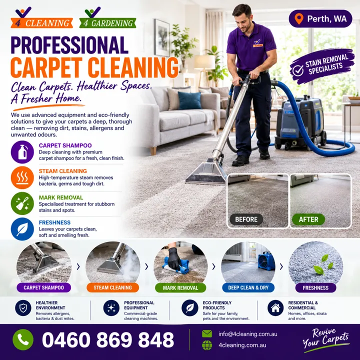 Professional carpet cleaning