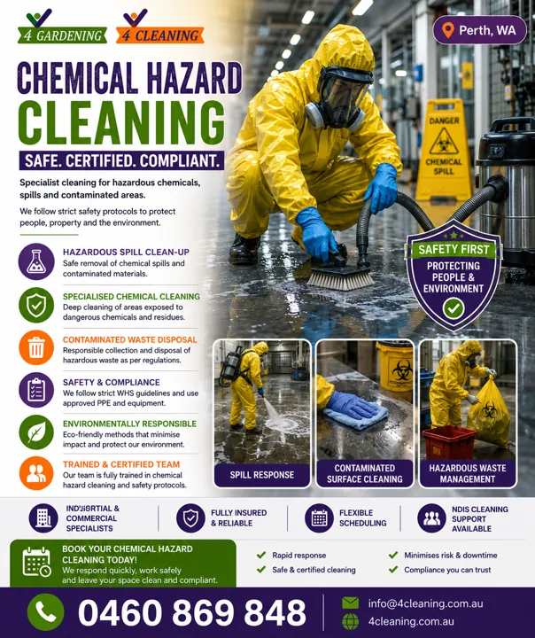 Chemical hazard & specialist cleaning