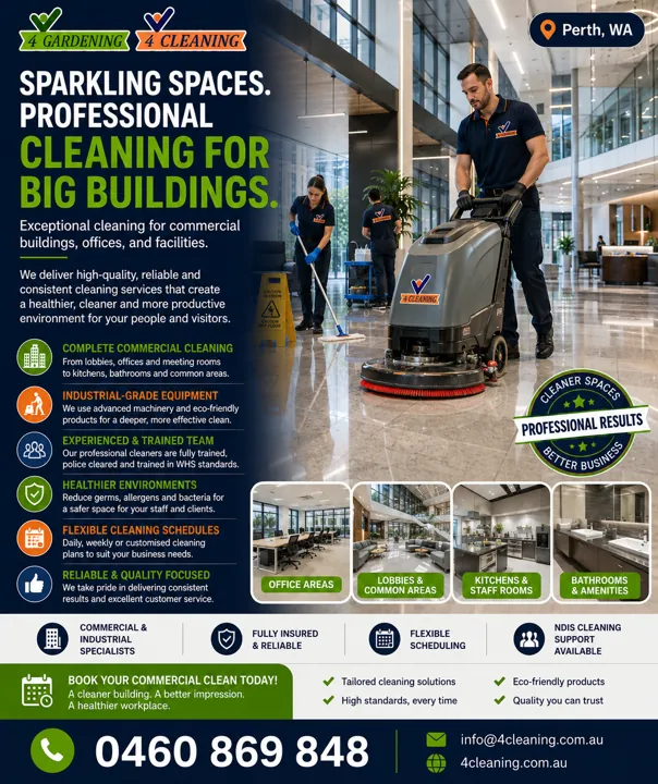 Cleaning for big buildings